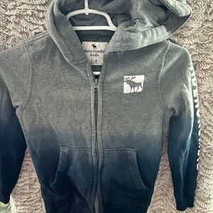 Boys Abercrombie kids zip up hoodie. Size 7/8